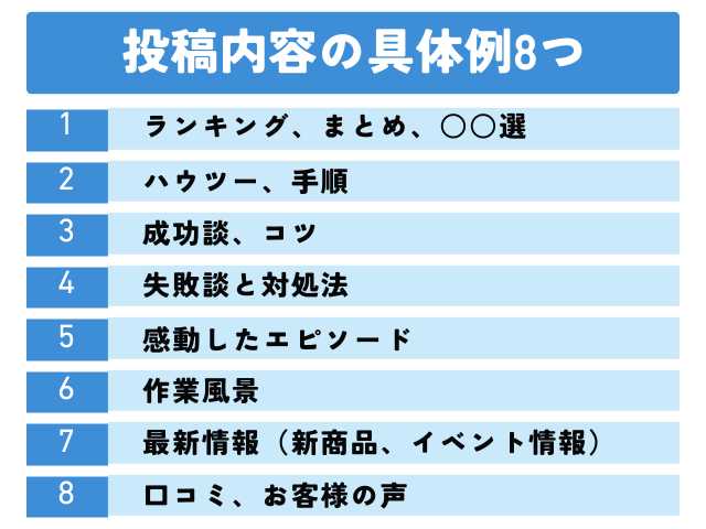 企業のSNS投稿内容の具体例