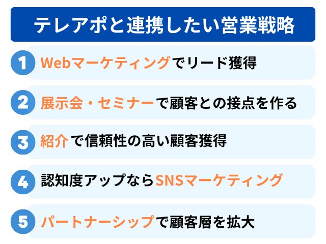 テレアポと連携したい営業戦略